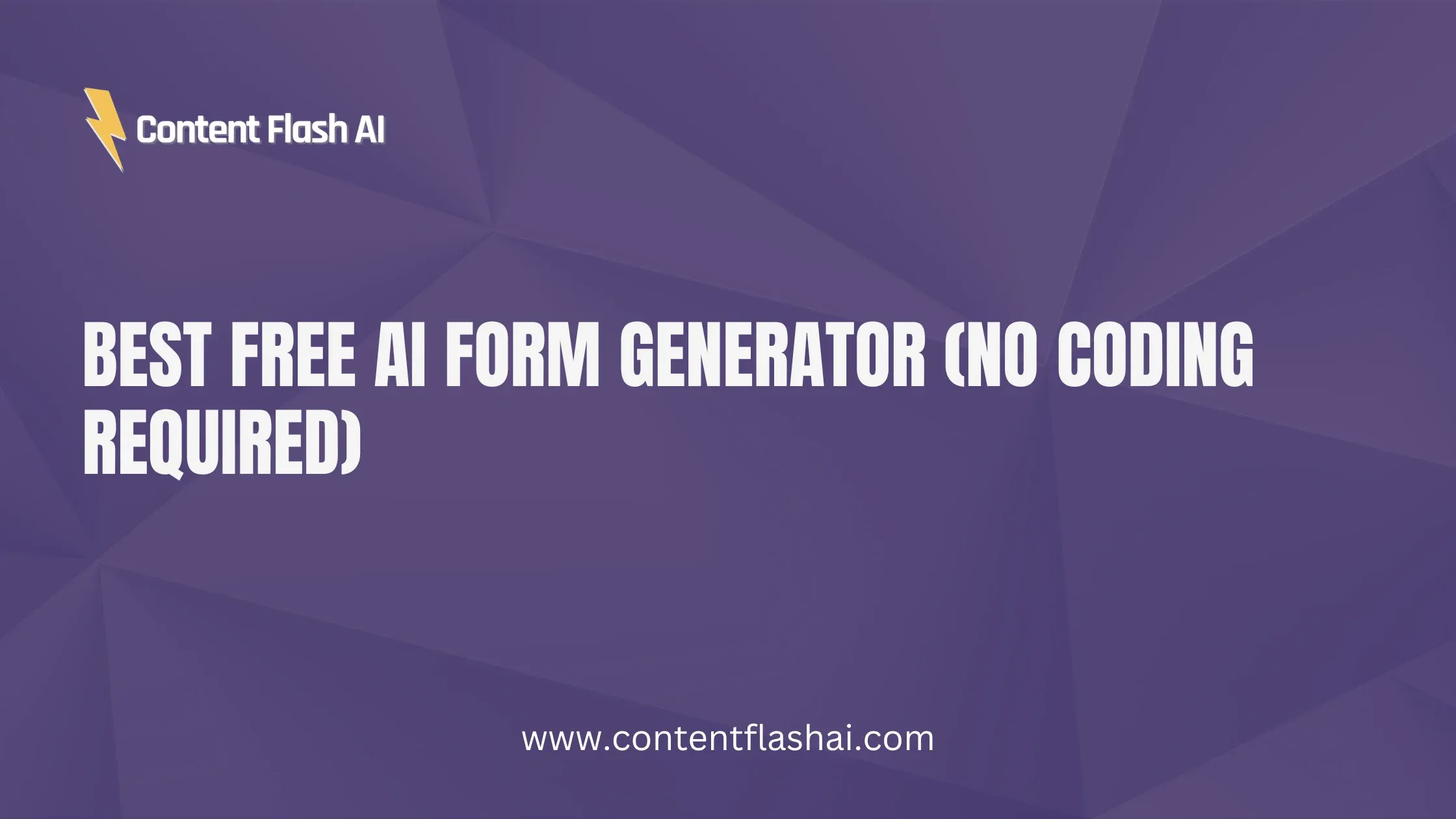 Best Free AI Form Generator (No Coding Required)