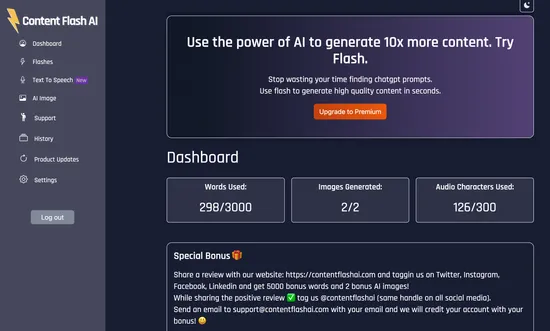 AI Form Builder dashboard